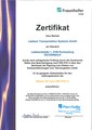 Certificate Transportation Liebherr DIN 6701-2