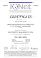 Certificate Liebherr Transportation IQNET ISO 14001 : 2004