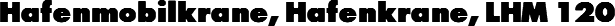 Hafenmobilkrane, Hafenkrane, LHM 120