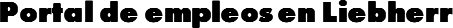 Portal de empleos en Liebherr