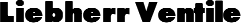 Liebherr Ventile