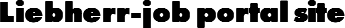 Liebherr-job portal site