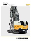 Technical data – LB 16 unplugged drilling rig