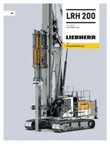 Technical data – LRH 200 piling rig