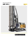 Technical data – LRB 355.1 piling and drilling rig