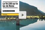 Vidéo Le TA 230 sur le lac de Resia