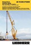 Technical Data - Crawler crane LR 11350-P1800 [m/t]