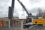 Vidéo: Machine de battage Liebherr LRH 100