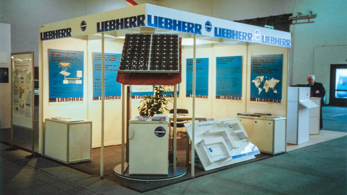 At the first Climate Protection Trade Fair in Berlin, 1995