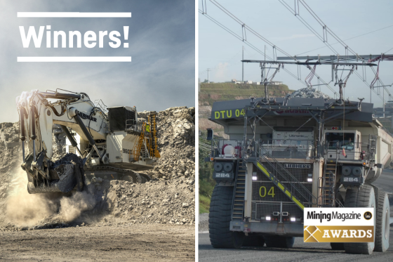 Liebherr Mining Assistance Systems and R 9600 excavator win Mining Magazine awards