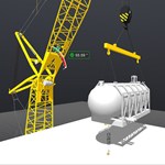 Virtual crane operation plan 