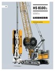 Technical data – HS 8100 duty cycle crawler crane
