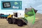 Animazione del sistema di pesatura Liebherr con Truck Payload Assist