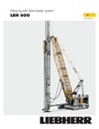 Technical data – LRH 600 piling rig with fixed leader