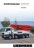 Data sheet for truck-mounted concrete pump 32 Z5 XXT