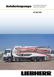 Data sheet for truck-mounted concrete pump 47 M5 XXT