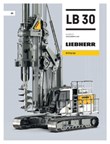 Technical data – LB 30 drilling rig