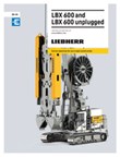 Technical data (USA) – LBX 600 carrier machine for slurry wall operation