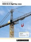 Powerful and precise. 1000 EC-H High-Top crane