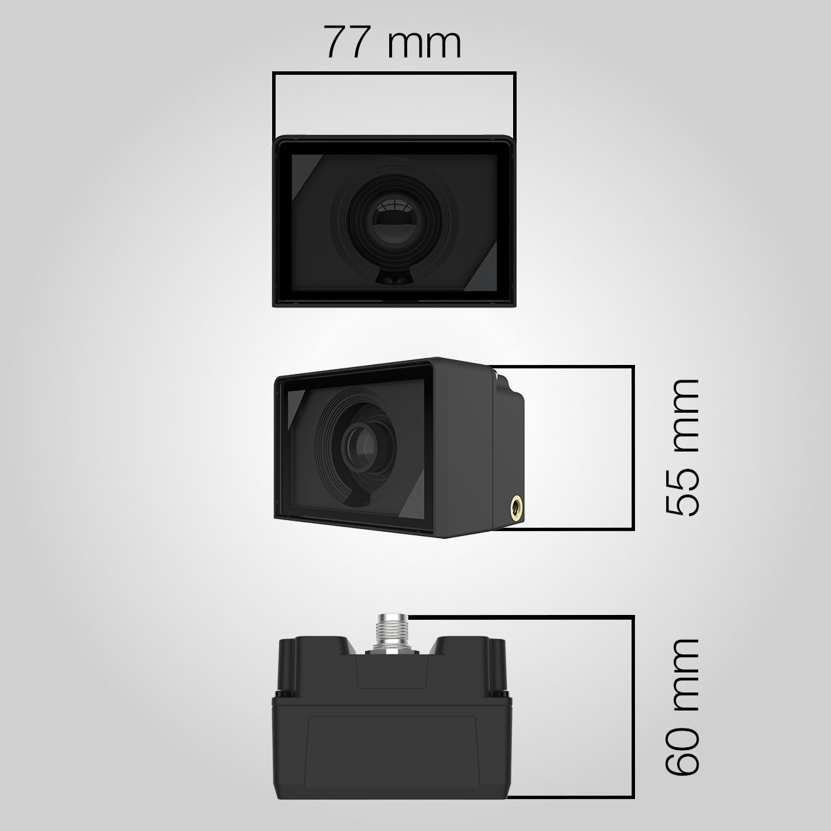 Dimensions caméra numérique intelligente MDC3