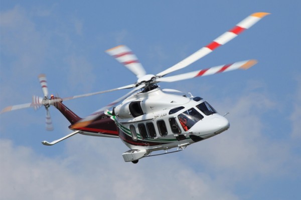 A bordo del helicóptero AW189 se pueden encontrar diversos sistemas de Liebherr; fotografía: Leonardo Helicopters