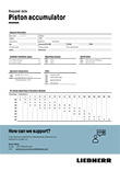 Piston accumulator request data