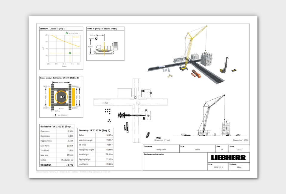 crane lift plan drawing