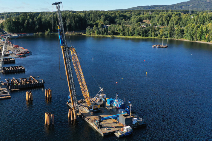 Eine komplexe Wasserbaustelle in Norwegen