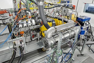 Prüfstand für Liebherr-Dieselmotoren in Bulle (Schweiz)