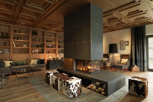 Lobbyen i Löwen Hotel Montafon (Østerrike)
