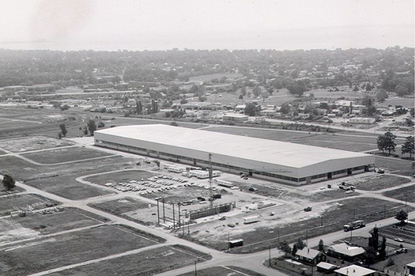 Construction for the Liebherr-America headquarters begins in Newport News, VA in 1970.