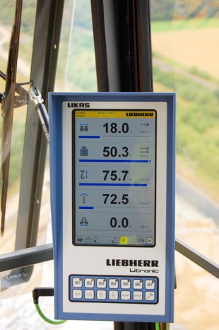 The new Litronic controller for Liebherr tower cranes can be adjusted individually to the needs of various uses.