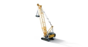 Liebherr duty cycle crawler crane HS 8130 HD for dynamic soil compaction