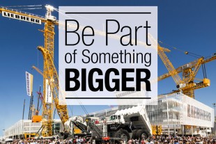 Unter dem Motto „Be Part of Something Bigger“ lädt die Firmengruppe Liebherr Besucher aus aller Welt ein, Teil ihres einzigartigen Auftritts bei der Bauma 2016 zu werden