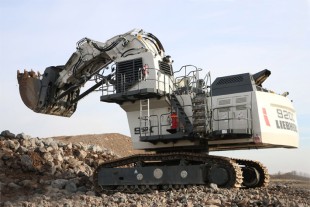 Liebherr R 9200 mining excavator in face shovel configuration