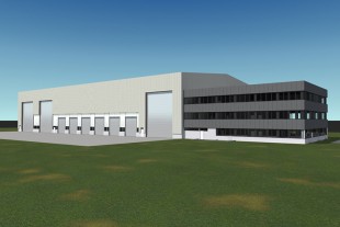 The planned development and demonstration centre by Liebherr in Kirchdorf