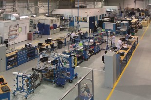 Landing gear repair shop at Liebherr Aerospace Saline, Inc.