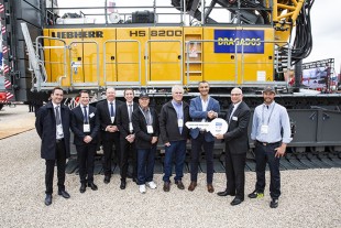 Handover of new Liebherr duty cycle crawler crane type HS 8200 to Dragados USA, Inc. during Conexpo 2020 show