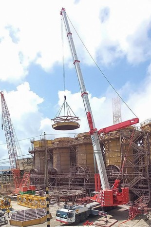 The Liebherr LTM 1400-7.1 strengthens the fleet of Força.
