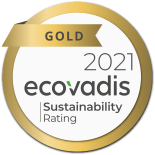 Awarded with gold for sustainability.
