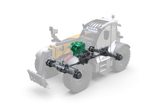 Der bewährte emissionsarme Liebherr-Teleskopladerantrieb kann alternativ mit hydriertem Pflanzenöl (HVO) betrieben werden.
