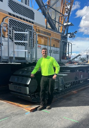 Anthony Rooney, Service Engineer for Liebherr USA, Co. Crawler Cranes and Deep Foundation Machines.