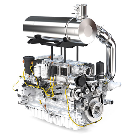Двигатель фронтального погрузчика Liebherr (Либхерр). Специально разработанные компоненты и высокое качество обеспечивают высокий уровень надежности и эксплуатационной готовности.