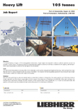 Heavy lifts in Alexandria, Egypt and Rotterdam, Netherlands with ship cranes (CBW) and mobile harbour cranes (LHM 600) from Liebherr.