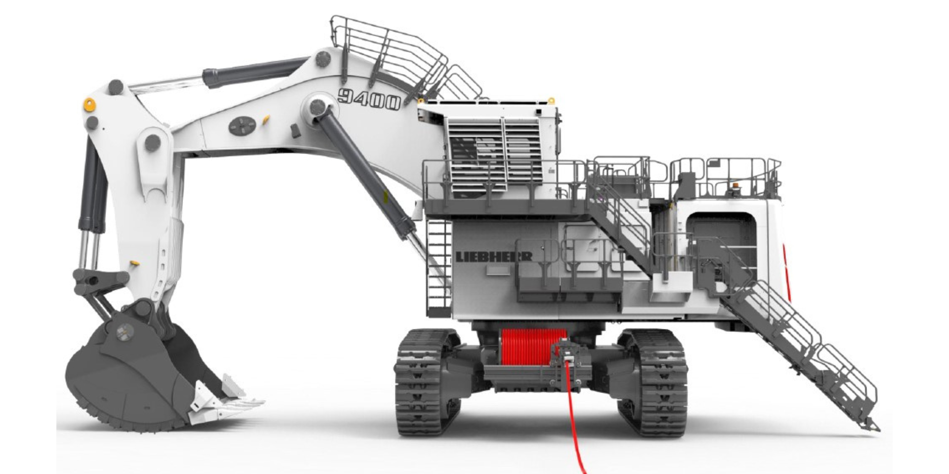 Liebherr cable reeler system: Enhancing electric excavator mobility and  safety