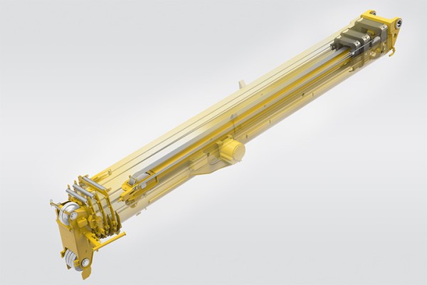 Hydro-mechanical system: Fast telescoping with rope technology | Liebherr